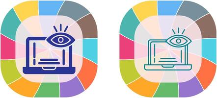 Monitoring Icon Design vector