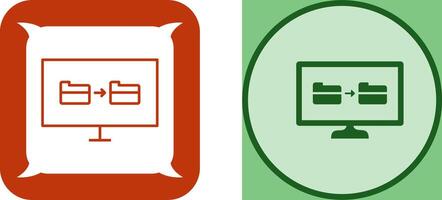 Unique File Sharing Icon Design vector