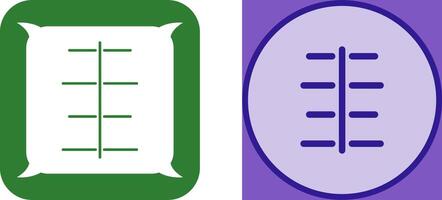 Unique Center Align Icon Design vector