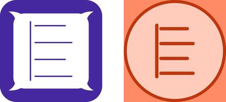 Unique Left Align Icon Design vector