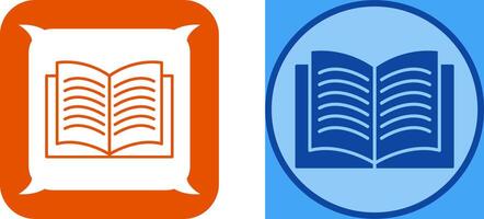 Unique Textbook Icon Design vector