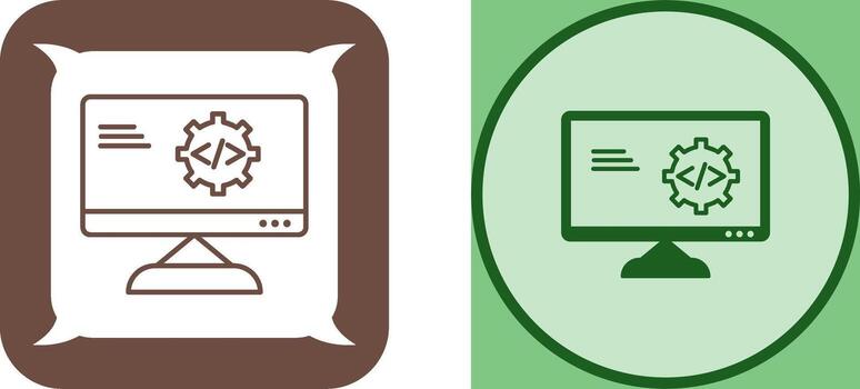 único código mejoramiento icono diseño vector