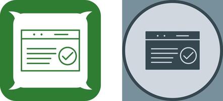 Unique QC Passed Icon Design vector