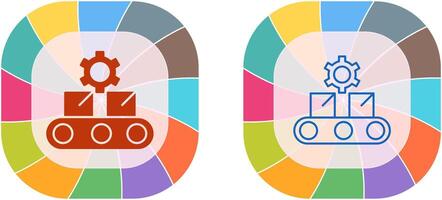 Conveyor Belt Icon Design vector