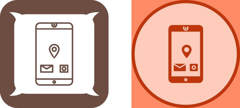 Unique Mobile Applications Icon Design vector