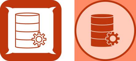 Unique Database Management Icon Design vector