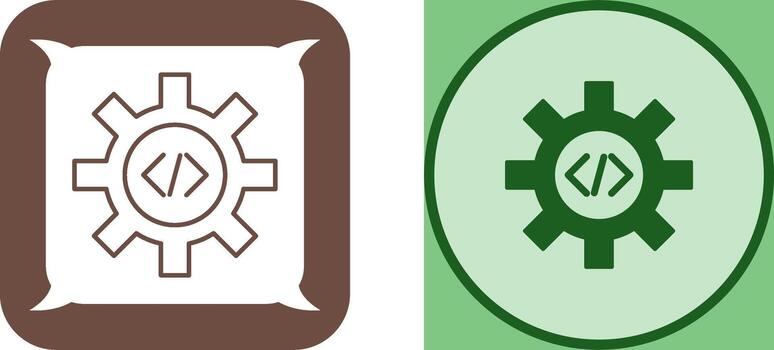 único código mejoramiento icono diseño vector