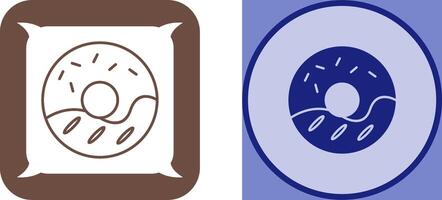 Cream Doughnut Icon Design vector