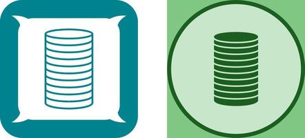 Stack of Coins Icon Design vector