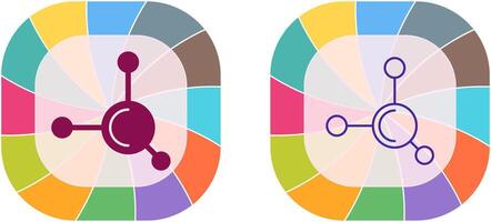 Molecule Icon Design vector