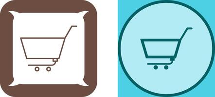 Unique Empty Cart Icon Design vector