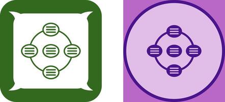 Unique Strategy Connsultation Icon Design vector