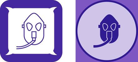 Unique Oxygen Mask Icon Design vector