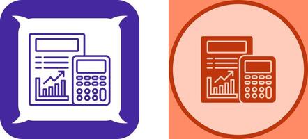 Calculating Icon Design vector