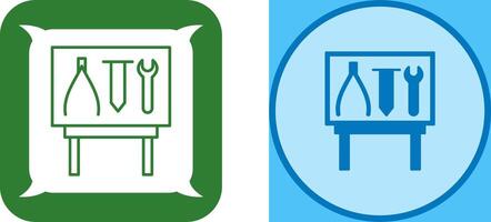 Tools Exhibit Icon Design vector