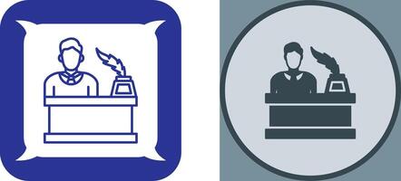 magistrate Icon Design vector