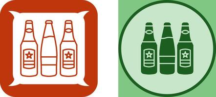 Beer Bottles Icon Design vector