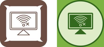 Disconnected Network Icon Design vector