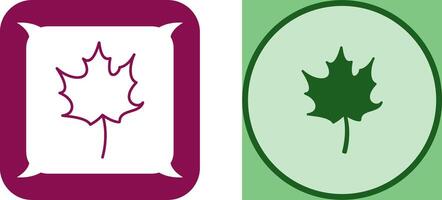 Autumn Leaf Icon Design vector