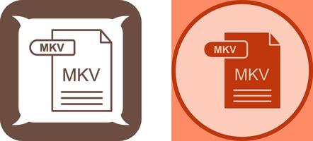 MKV Icon Design vector