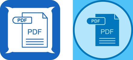 PDF Icon Design vector