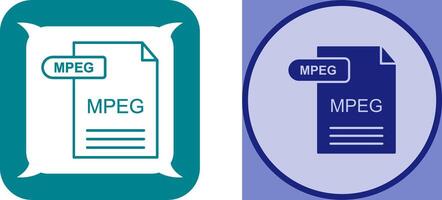 MPEG Icon Design vector