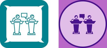 Debate Icon Design vector