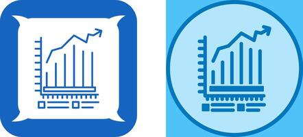 Bar Chart Icon Design vector