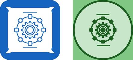 Automated Process Icon Design vector