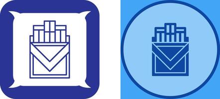 Cigarette Pack Icon Design vector