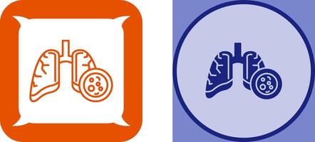 pulmón cáncer icono diseño vector