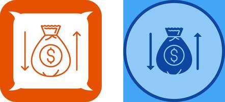 Money Bag Icon Design vector