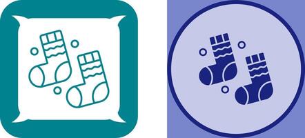 Winter Socks Icon Design vector