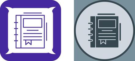 Spring Notebook Icon Design vector