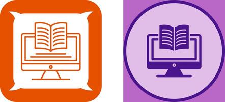 Digital Learning Icon Design vector