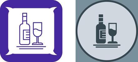 White Wine Icon Design vector