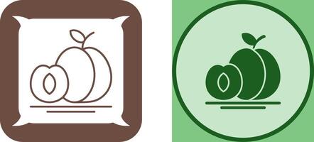 Apricot Icon Design vector