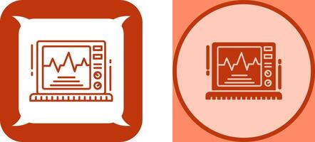 ekg monitor icono diseño vector