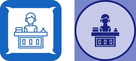 Office Reception Icon Design vector