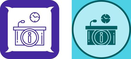 Information Desk Icon Design vector