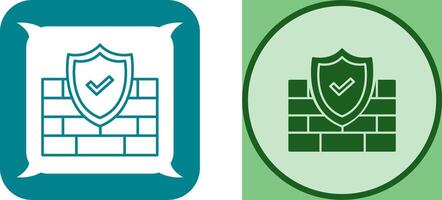 FireWall Icon Design vector