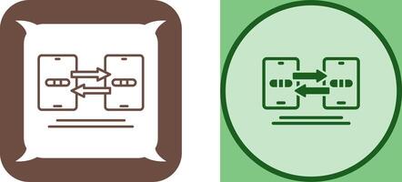 Data Synchronization Icon Design vector