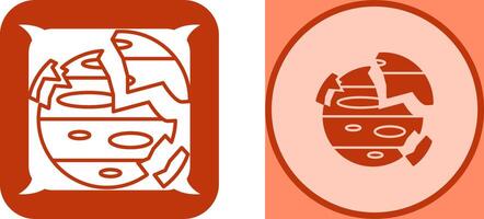Destroyed Icon Design vector