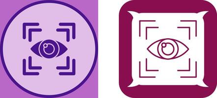 Eye Scan Icon Design vector