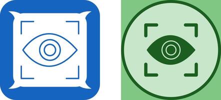 Eye Scan Icon Design vector