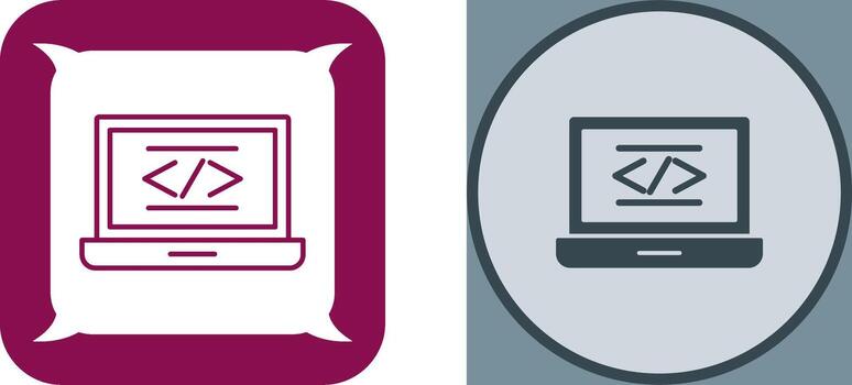 Coding Icon Design vector