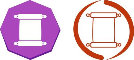 Scroll of Paper Icon Design vector