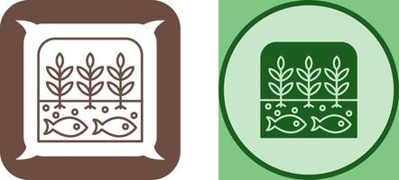 Hydroponic Icon Design vector