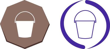 Water Bucket Icon Design vector