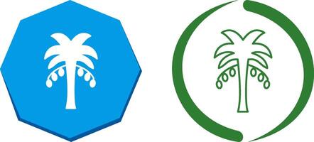 Coconut trees Icon Design vector